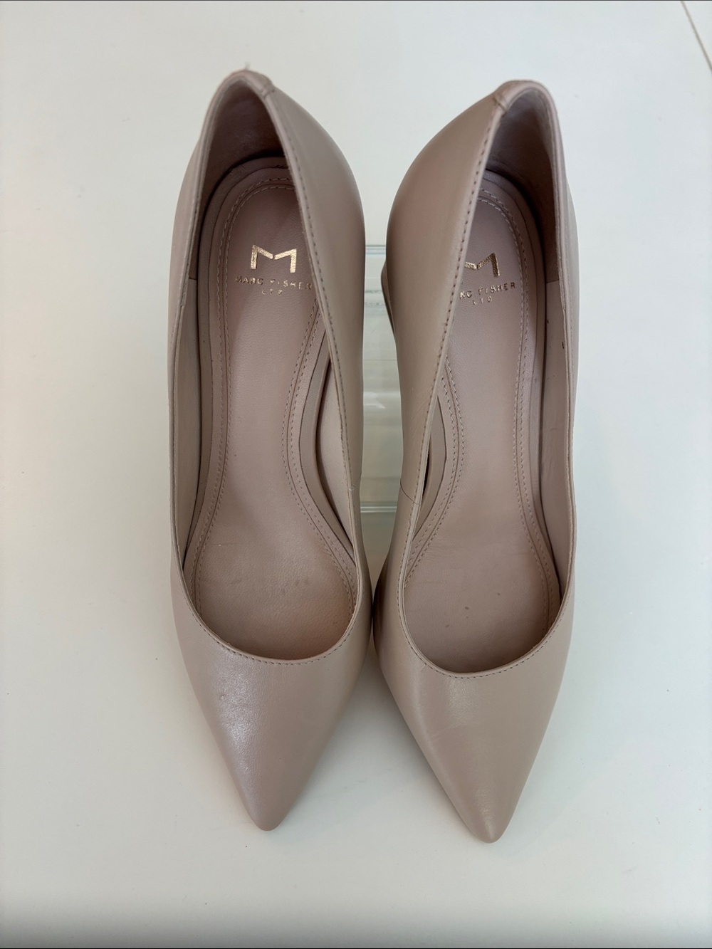 Marc Fisher Soft Taupe Pointed Toe Pumps 6.5